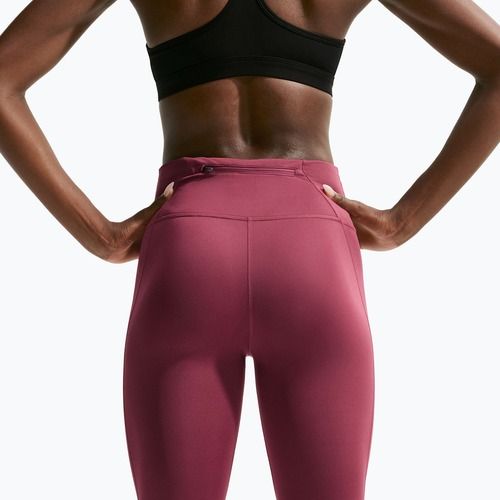 Damenleggings Nike Tempo Swoosh Run pink smoke/white