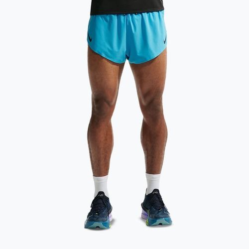 Herren-Laufshorts Nike AeroSwift light current blue/black