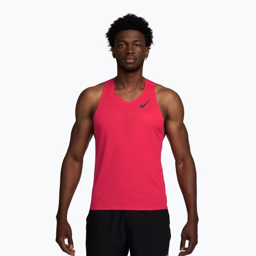 Herren-Laufshirt Nike AeroSwift fusion red/black
