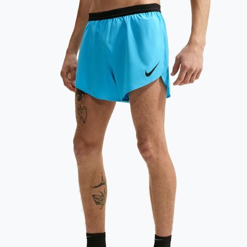 Herren-Laufshorts Nike AeroSwift light current blue/black