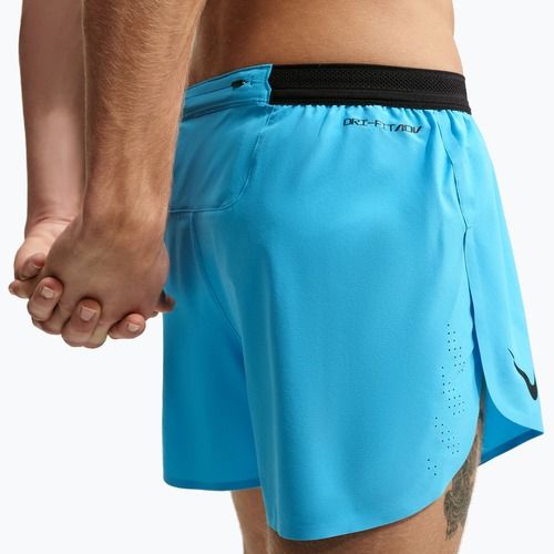 Herren-Laufshorts Nike AeroSwift light current blue/black