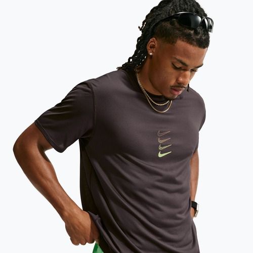 Herren-Laufshirt Nike Dri-Fit Running Top tar