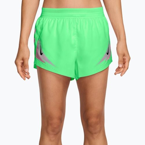Damen-Laufshorts Nike AeroSwift illusion green/black