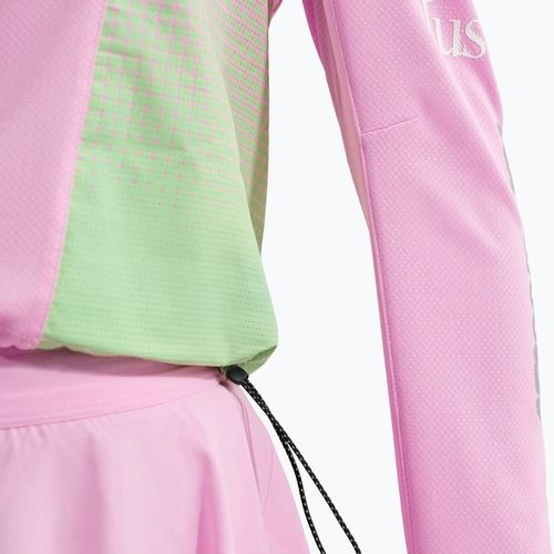 Damen-Laufshirt mit langen Ärmeln Nike Swift Jersey Top pink rise/illusion green