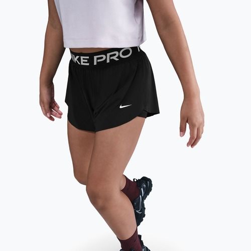 Kindershorts Nike Pro Dri-Fit 2in1 black/black/white