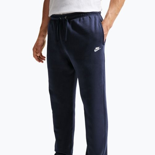 Herrenhose Nike Club Cuffed Brushed obsidian/obsidian/white