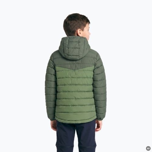 Kinderwattierte Jacke KADVA Snoway JRG grün