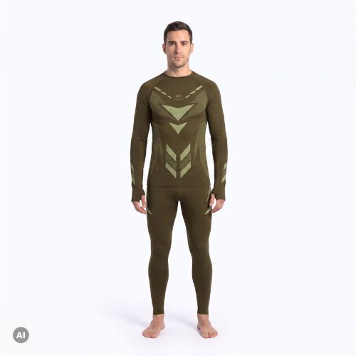 Herren-Funktionsunterwäsche-Set KADVA Alpinestep Thermo SH Light Plus Set Green