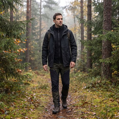 3-in-1 Herrenjacke KADVA TraiLine WP schwarz