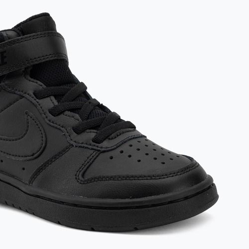 Kinderschuhe Nike Court Borough Mid 2 black/black/black