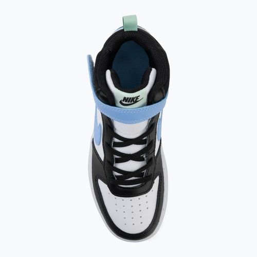 Kinderschuhe Nike Court Borough Mid 2 white/black/arctic green/football blue