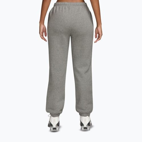 Damenhose Nike Studio Fleece dark grey heather/sail