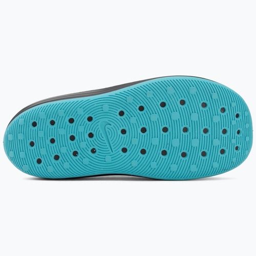 Herren-Badelatschen Nike ReactX Rejuven8 black/gamma blue/metallic silver