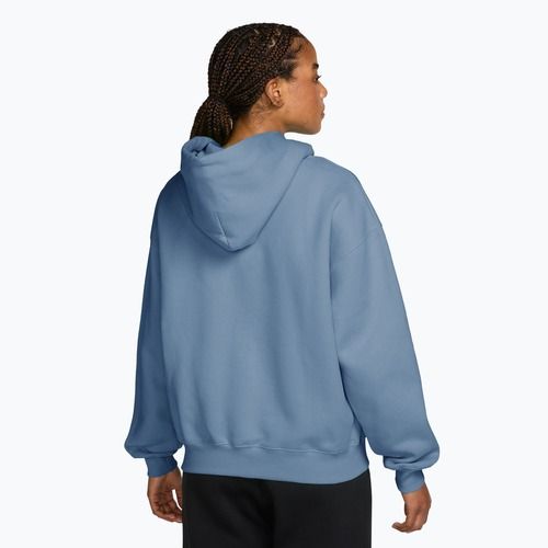 Damenpullover Nike Studio Fleece Medium Weight Oversized Full Zip work blue/sail