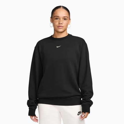 Damenpullover Nike Studio Fleece Lightweight total black/sail