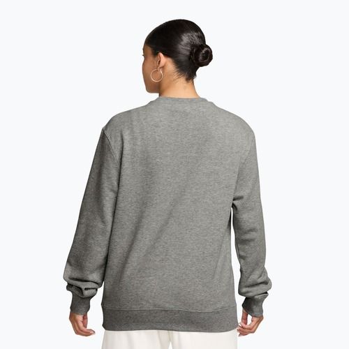 Damenpullover Nike Studio Fleece Lightweight dark grey heather/sail