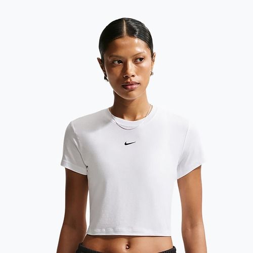 Damen-T-Shirt Nike Sportswear Chill Knit white/black