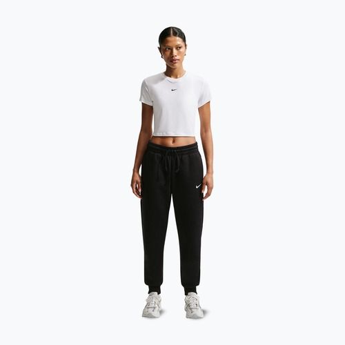 Damen-T-Shirt Nike Sportswear Chill Knit white/black