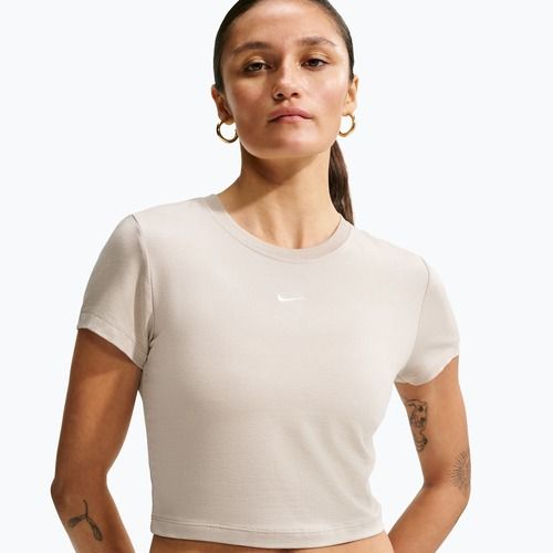 Damen-T-Shirt Nike Sportswear Chill Knit cream Ii/sail