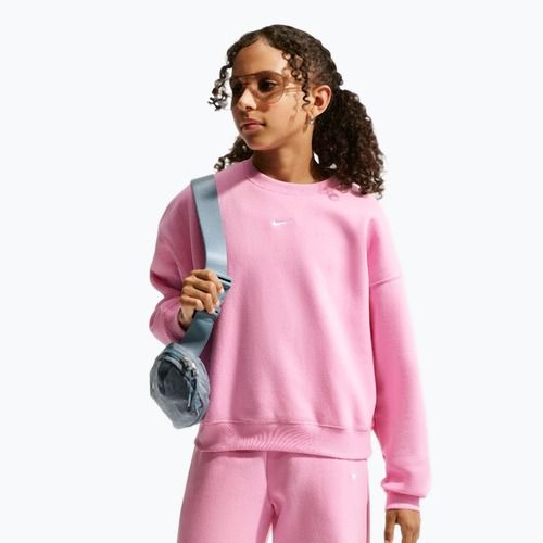 Kinder-Sweatshirt Nike Sportswear Studio pink rise/white