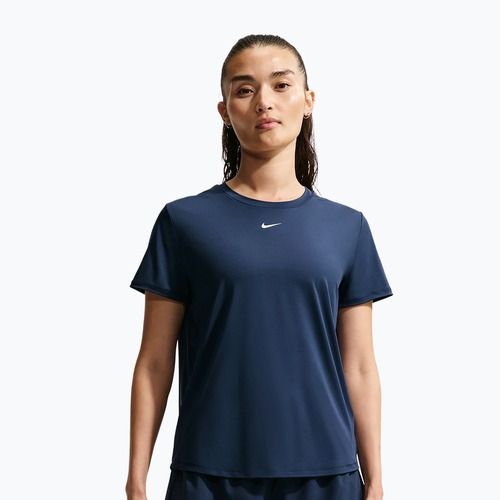 Damen-Trainingsshirt Nike One Classic midnight navy/white