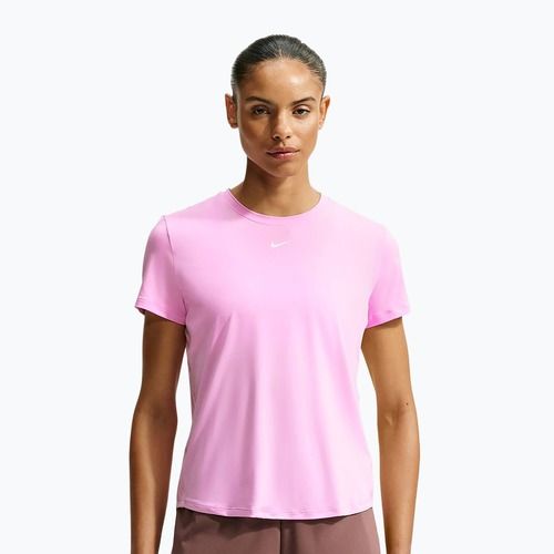 Damen-Trainingsshirt Nike One Classic pink rise/white