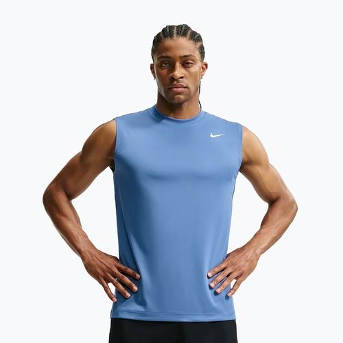 Trainings-T-Shirt Herren Nike Dri-FIT Sleeveless Training Top indigo storm/white