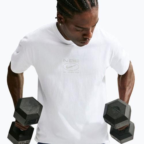 Trainings-T-Shirt Herren Nike N.A.C. white/ight smoke grey