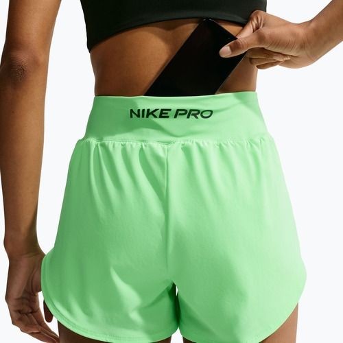 Damen Trainingsshorts Nike Pro Sculpt illusion green/black