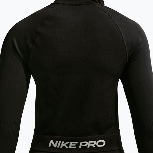 Damen-Trainingssweatshirt Nike Pro Seamless black/white