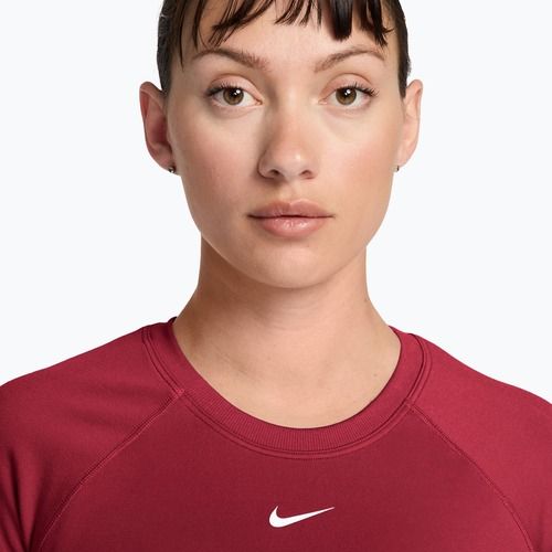 Damen-Trainingsshirt Nike Pro Seamless tough red/white