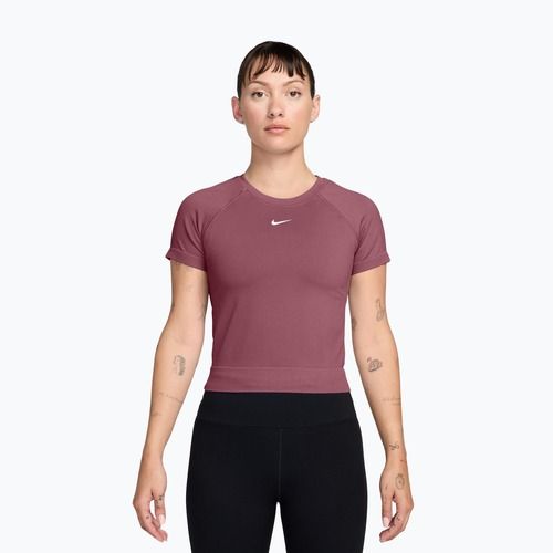 Damen-Trainingsshirt Nike Pro Seamless pink smoke/white