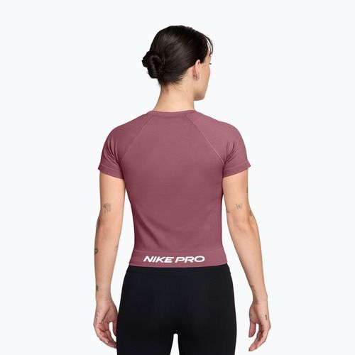 Damen-Trainingsshirt Nike Pro Seamless pink smoke/white