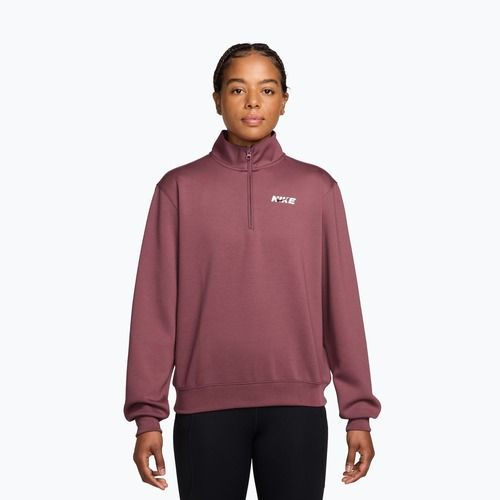 Damen-Trainingssweatshirt Nike Studio Fleece Sport pink smoke/mystic dates/white