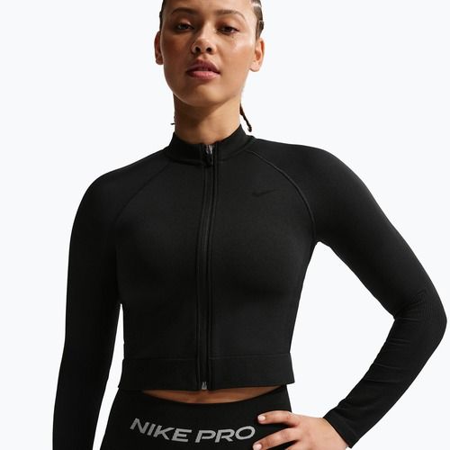 Damen-Trainingssweatshirt Nike Pro Seamless black