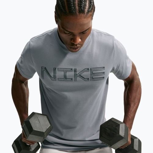 Trainings-T-Shirt Herren Nike Dri-FIT Training T-Shirt smoke grey/black