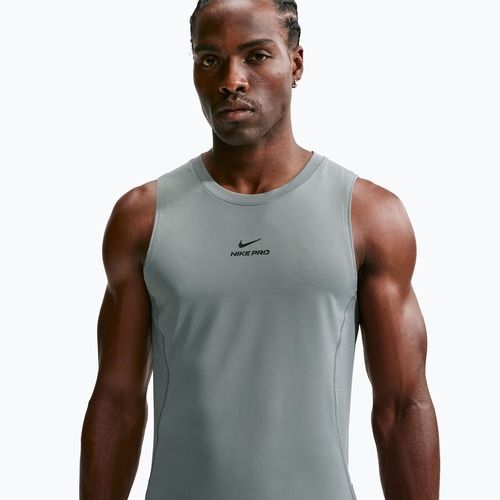 Trainings-T-Shirt Herren Nike Pro smoke grey/black