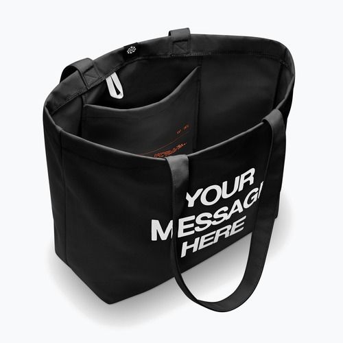 Tasche Nike Heritage "Your Message Here" Tote 22 l black/white/safety orange
