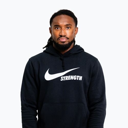 Herrenpullover Nike Strength Hoodie black/white