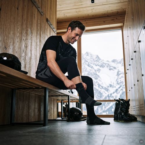 Herren-Funktionsunterwäsche-Set KADVA Alpinestep Thermo SH Light Plus Set Black