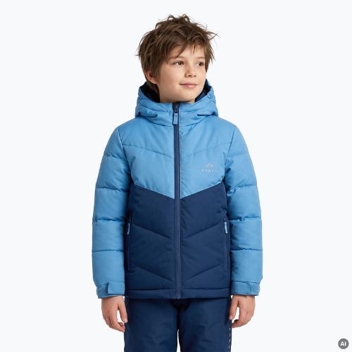 Kinder gefütterte Jacke Kadva Zippi KDG WP 5K/3K blau