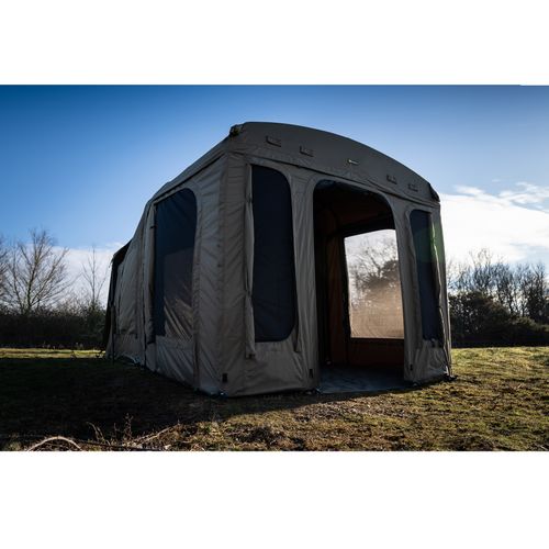 RidgeMonkey Escape XF2 Standard 2-Personen-Zelt mit Plus Porch Extension braun RM288