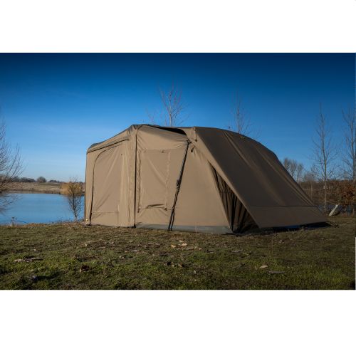 RidgeMonkey Escape XF2 Standard 2-Personen-Zelt mit Plus Porch Extension braun RM288
