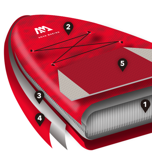 Aqua Marina Monster SUP Brett 3.66m rot BT-21MOP