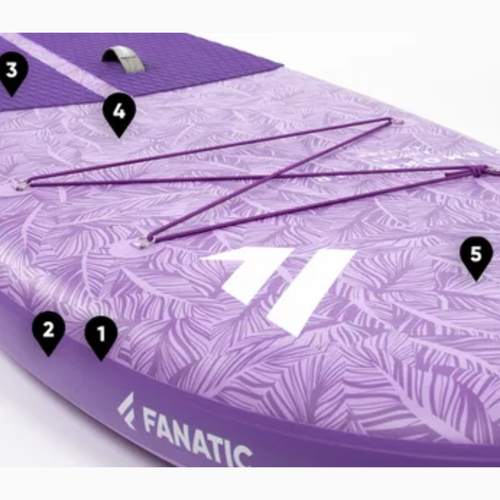 SUP Brett Fanatic Diamond Air Pocket 10'4  lila 13210-1163