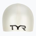 Kinderschwimmkappe TYR Wrinkle-Free Silicone weiß