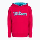 Wilson Kinder Tennis Sweatshirt Script Cotton PO Hoody rosa WRA769221