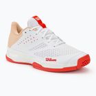 Damen Tennisschuhe Wilson Kaos Stroke 2.0 weiß/pfirsich perfait/infrarot