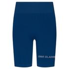 Damen Trainingsshorts Gym Glamour Bikery push up blau 317