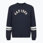 Herren GAP Logo Piping Crewneck Sweatshirt blau navy